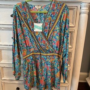 Multi-Colored Floral Romper